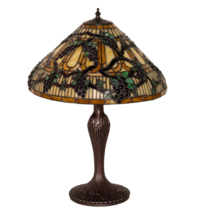Meyda Tiffany 181599 One Light Table Lamp, Mahogany Bronze