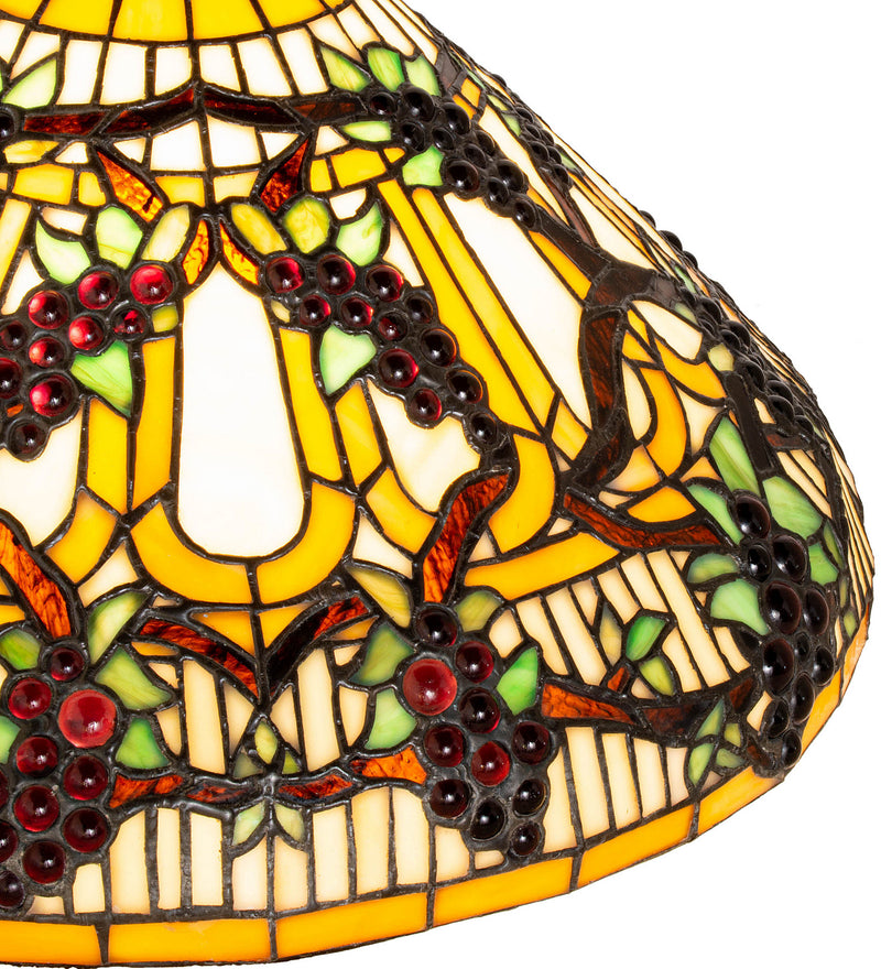 Meyda Tiffany 181599 One Light Table Lamp, Mahogany Bronze