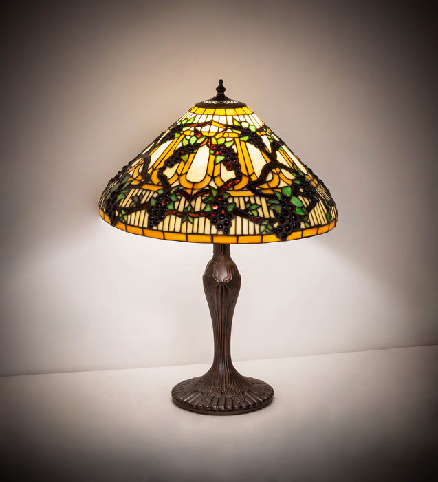Meyda Tiffany 181599 One Light Table Lamp, Mahogany Bronze