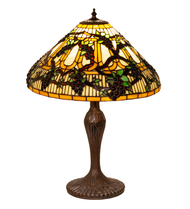 Meyda Tiffany 181599 One Light Table Lamp, Mahogany Bronze