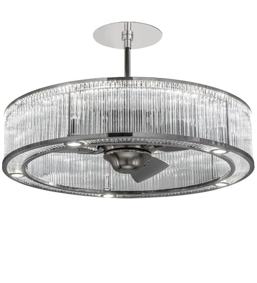 Meyda Tiffany 182431 LED Chandel-Air, Polished Stainless Steel