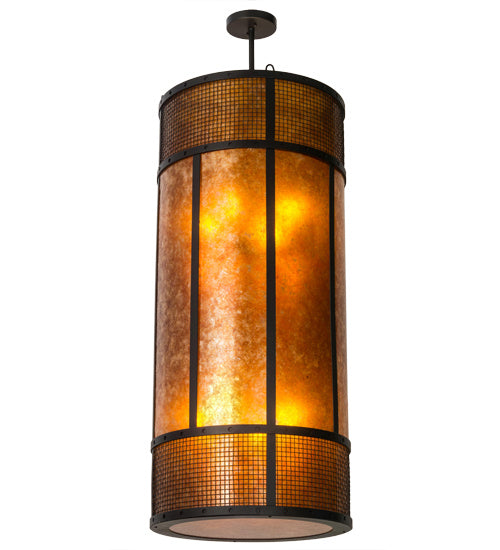 Meyda Tiffany 182589 Eight Light Pendant, Textured Black
