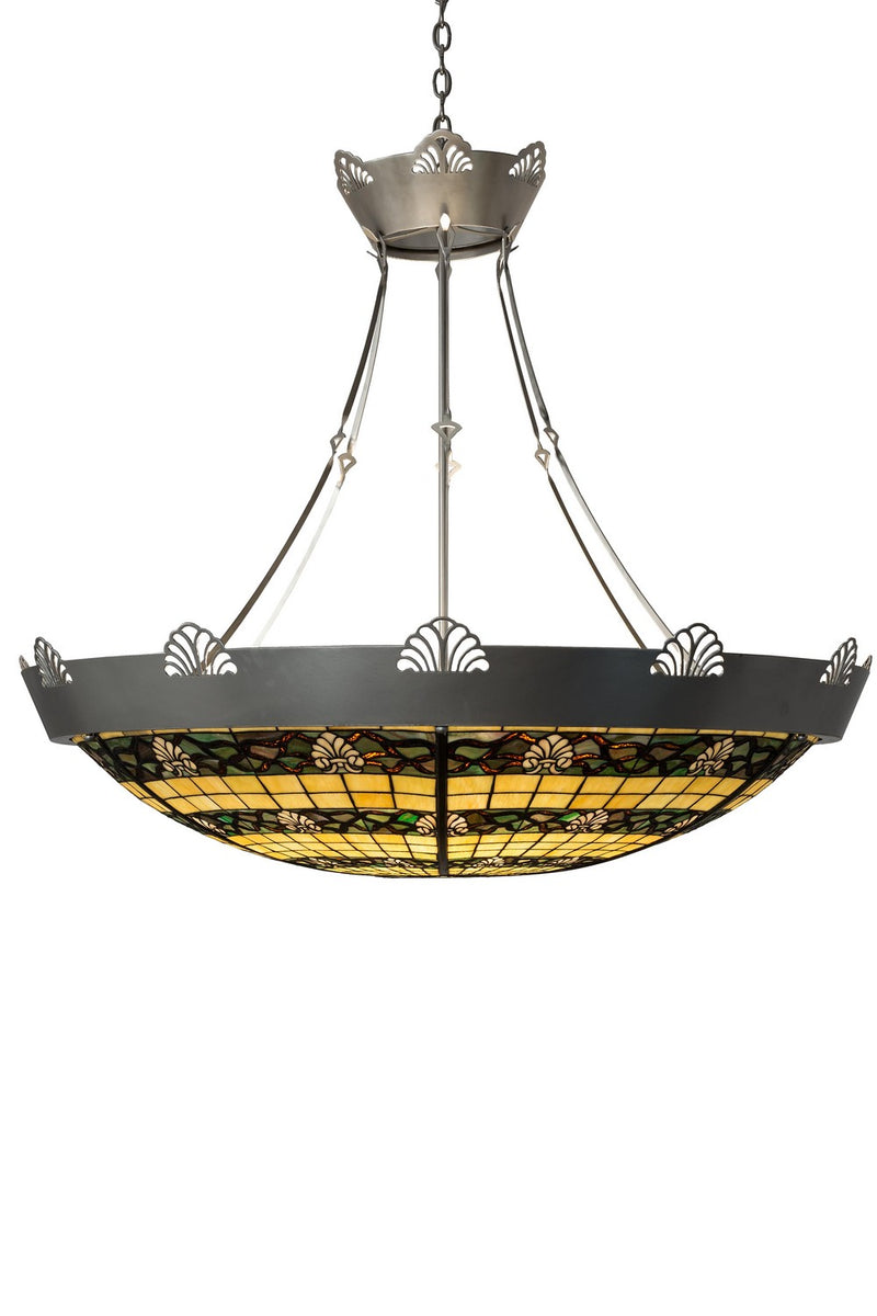 Meyda Tiffany 183016 Eight Light Inverted Pendant, Nickel