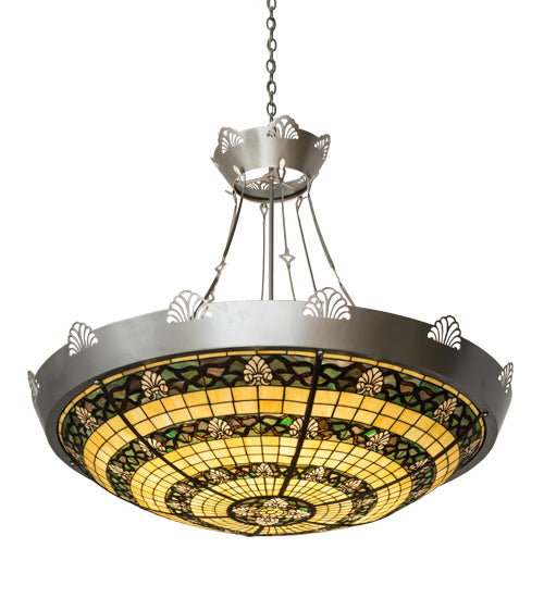 Meyda Tiffany 183016 Eight Light Inverted Pendant, Nickel