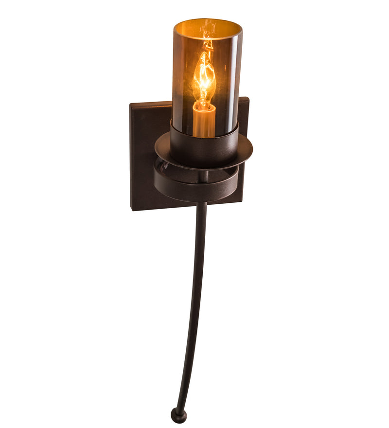 Meyda Tiffany 183448 One Light Wall Sconce, Mahogany Bronze
