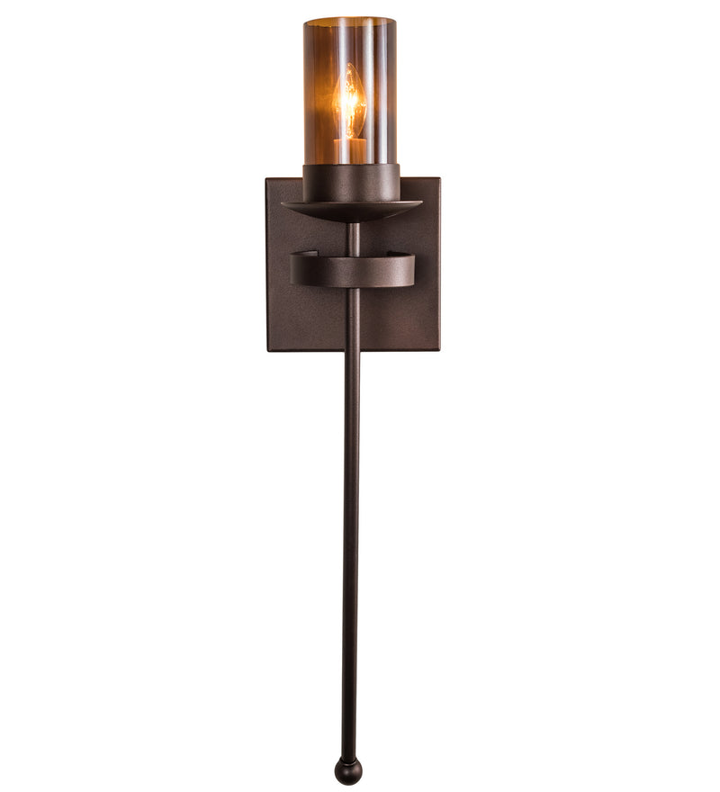 Meyda Tiffany 183448 One Light Wall Sconce, Mahogany Bronze
