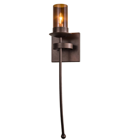 Meyda Tiffany 183448 One Light Wall Sconce, Mahogany Bronze