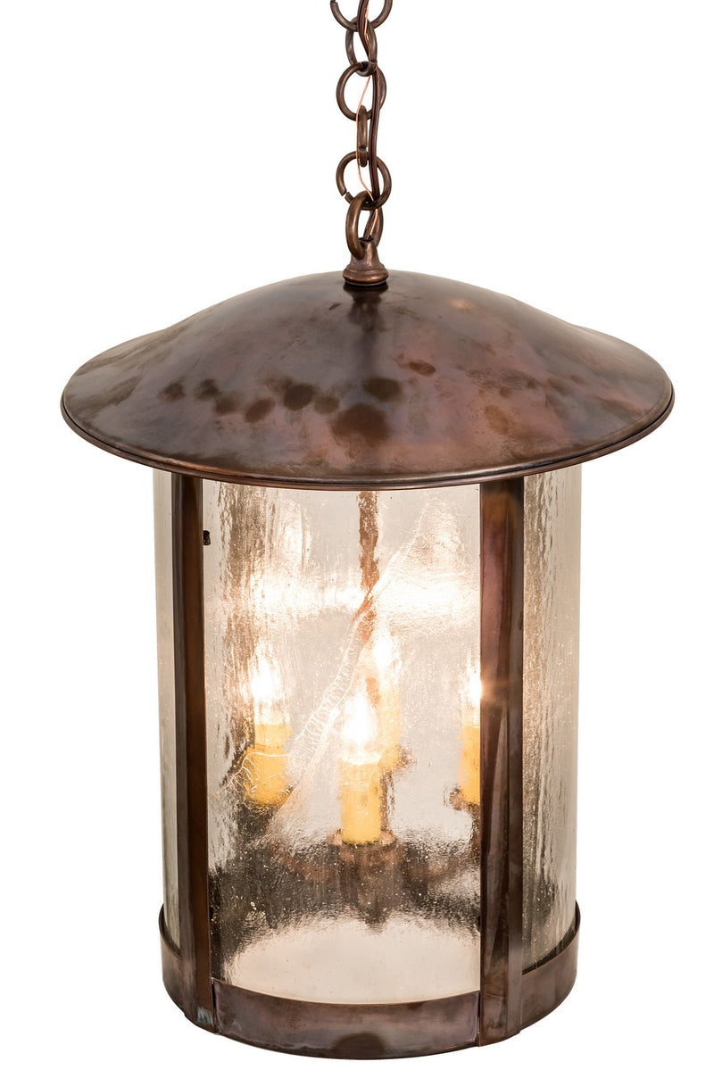 Meyda Tiffany 183802 Four Light Pendant, Vintage Copper
