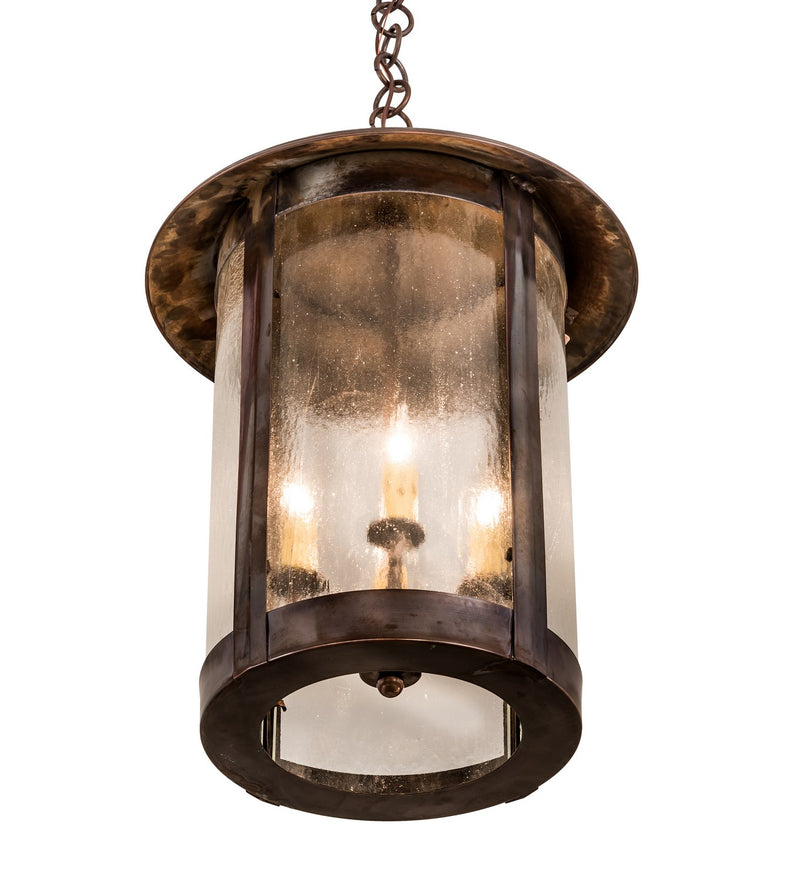 Meyda Tiffany 183802 Four Light Pendant, Vintage Copper