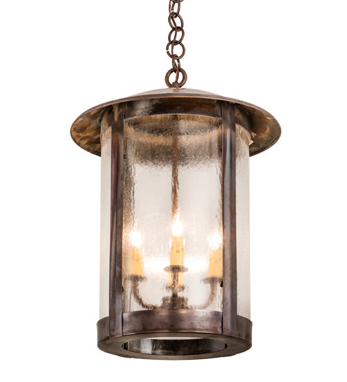 Meyda Tiffany 183802 Four Light Pendant, Vintage Copper