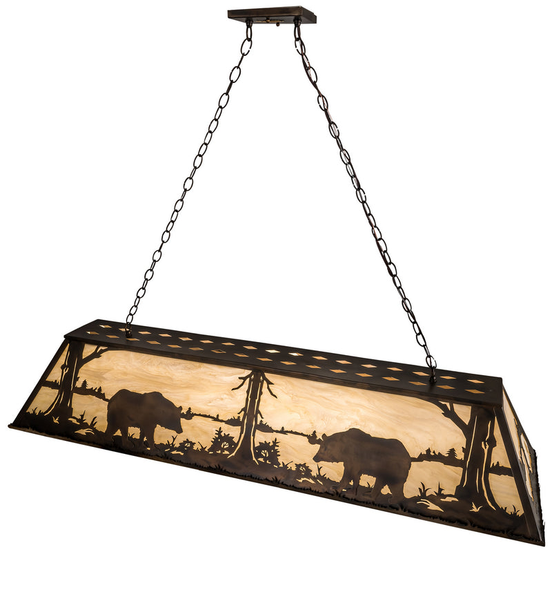 Meyda Tiffany 188622 Nine Light Pendant, Dark Burnished Antique Copper