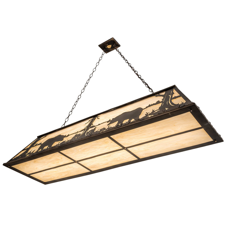 Meyda Tiffany 188622 Nine Light Pendant, Dark Burnished Antique Copper