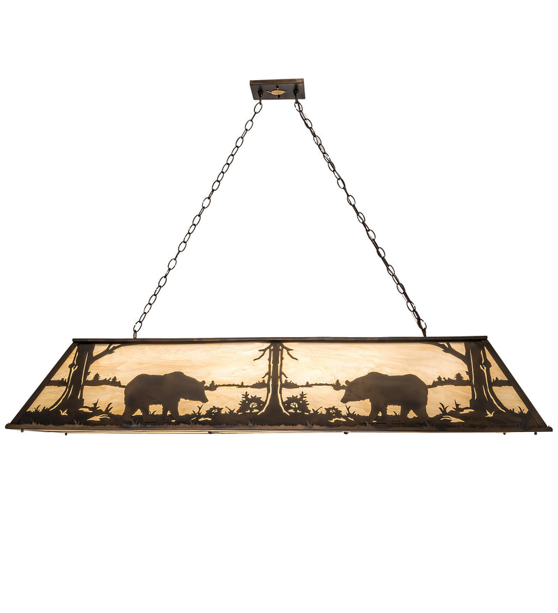 Meyda Tiffany 188622 Nine Light Pendant, Dark Burnished Antique Copper
