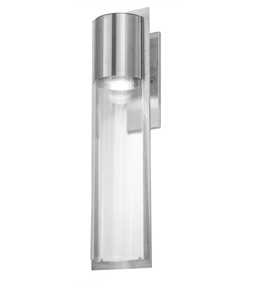 Meyda Tiffany 188838 One Light Wall Sconce, Brushed Stainless Steel