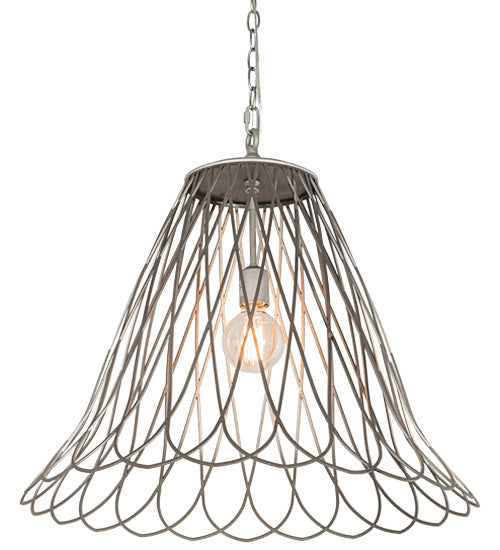 Meyda Tiffany 189149 One Light Pendant, Matte Clear