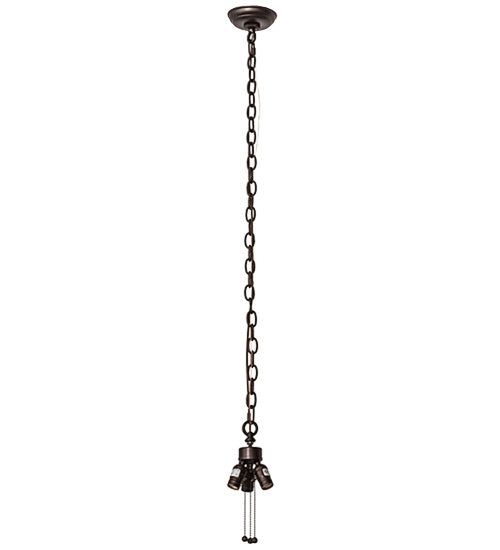 Meyda Tiffany 190037 Three Light Pendant Hardware, Mahogany Bronze