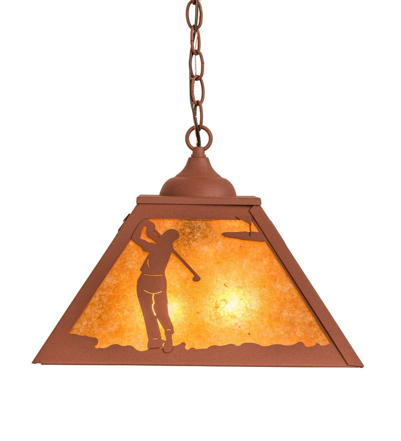 Meyda Tiffany 190328 Two Light Pendant, Rust
