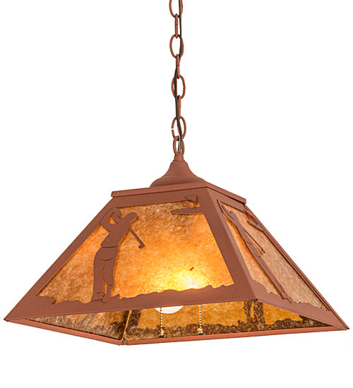 Meyda Tiffany 190328 Two Light Pendant, Rust