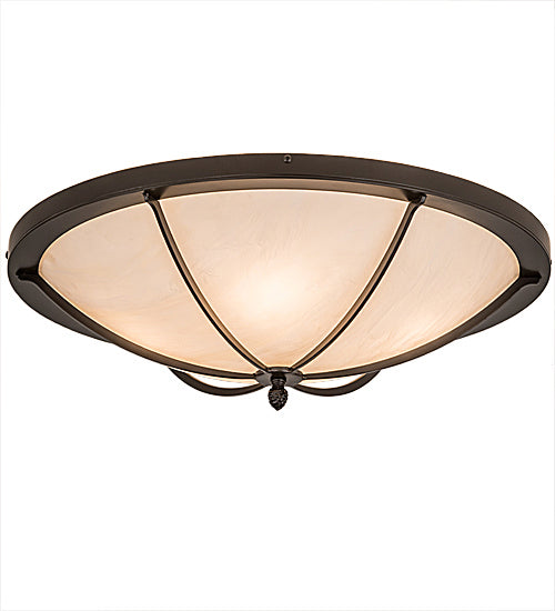 Meyda Tiffany 190613 Four Light Flushmount, Timeless Bronze