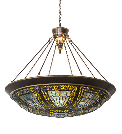 Meyda Tiffany 190679 Ten Light Pendant, Copper Vein & Nu Gold
