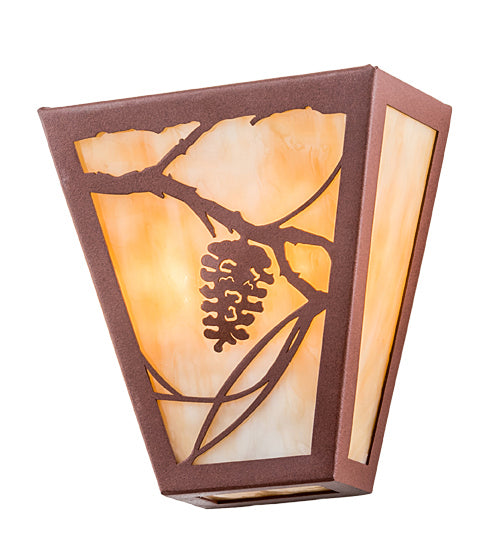 Meyda Tiffany 191965 Two Light Wall Sconce, Rust Powder Coat
