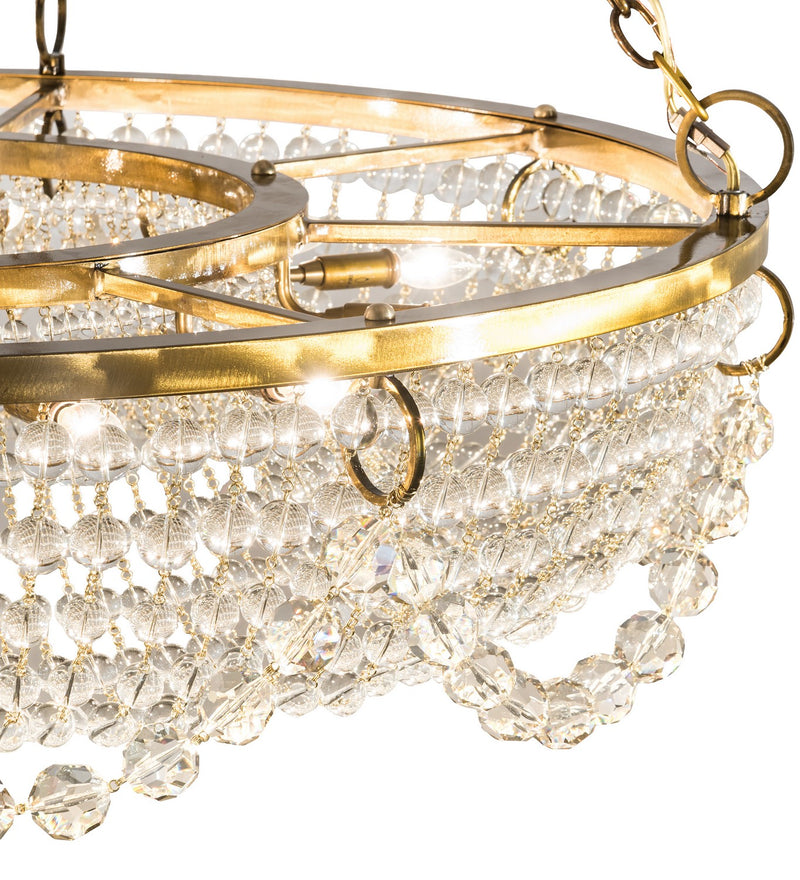 Meyda Tiffany 192513 12 Light Chandelier, Transparent Gold