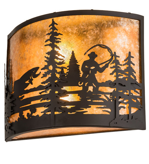 Meyda Tiffany 192732 Two Light Wall Sconce, Oil Rubbed Bronze
