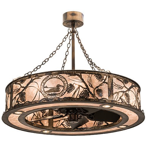 Meyda Tiffany 193177 16 Light Chandel-Air, Antique Copper