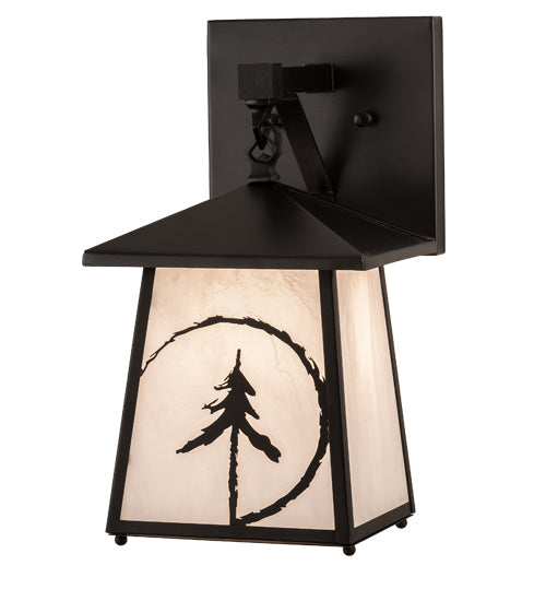 Meyda Tiffany 193757 One Light Wall Sconce, Craftsman Brown