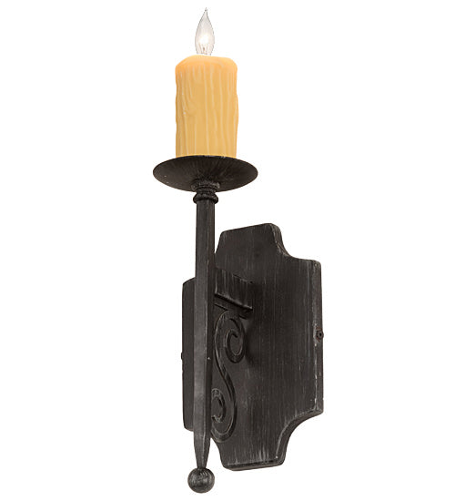 Meyda Tiffany 194549 One Light Wall Sconce, Antique Iron Gate