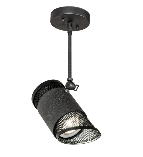 Meyda Tiffany 197313 One Light Pendant, Natural Iron And Solar Black
