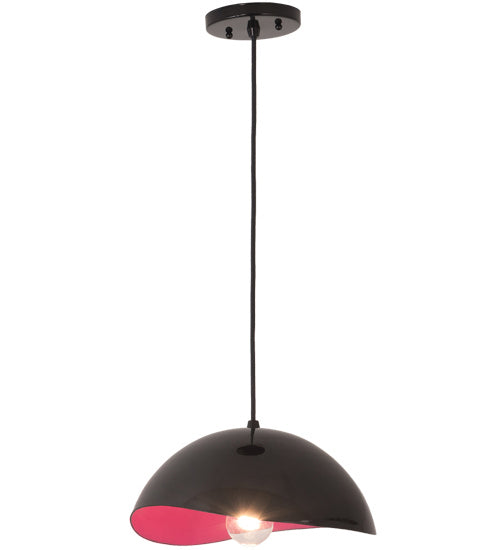 Meyda Tiffany 198131 One Light Pendant, Jet Black