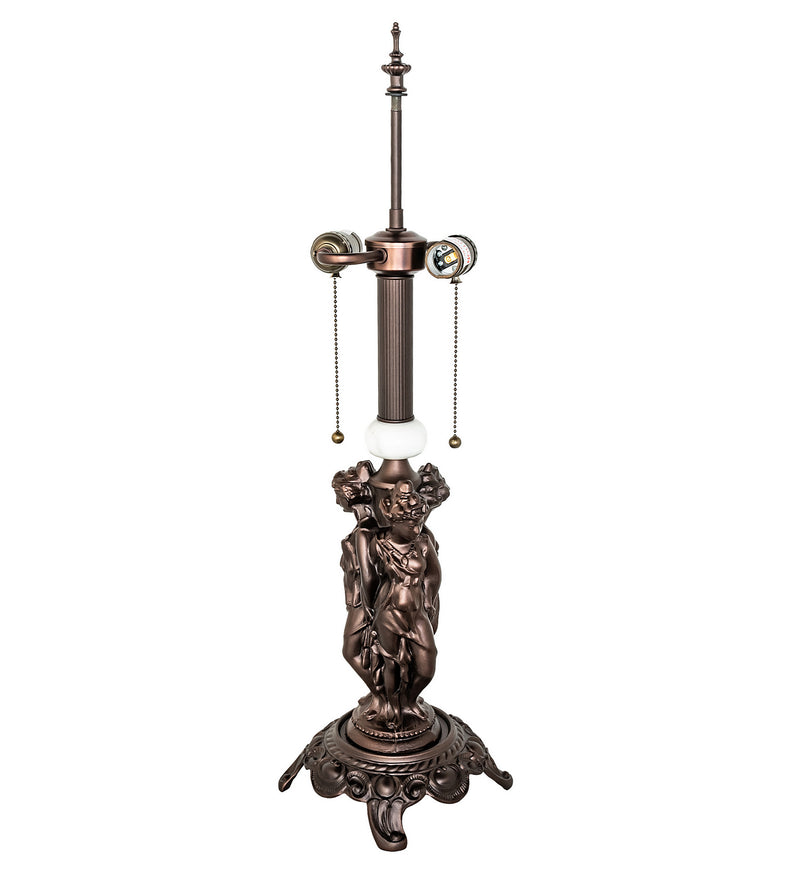 Meyda Tiffany 19904 Two Light Table Base, Mahogany Bronze