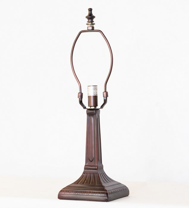 Meyda Tiffany 20020 One Light Table Base, Mahogany Bronze