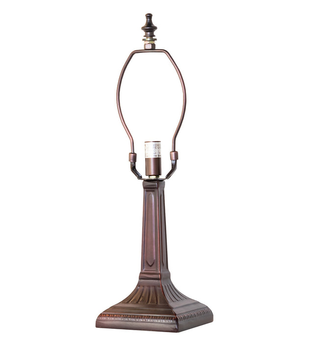 Meyda Tiffany 20020 One Light Table Base, Mahogany Bronze