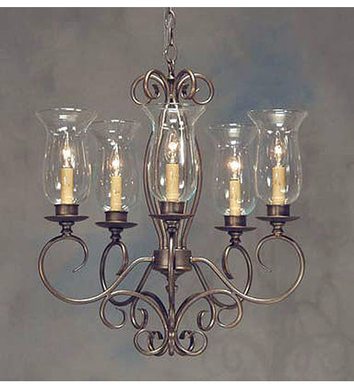 Meyda Tiffany 200630 Five Light Chandelier, Gilded Tobacco