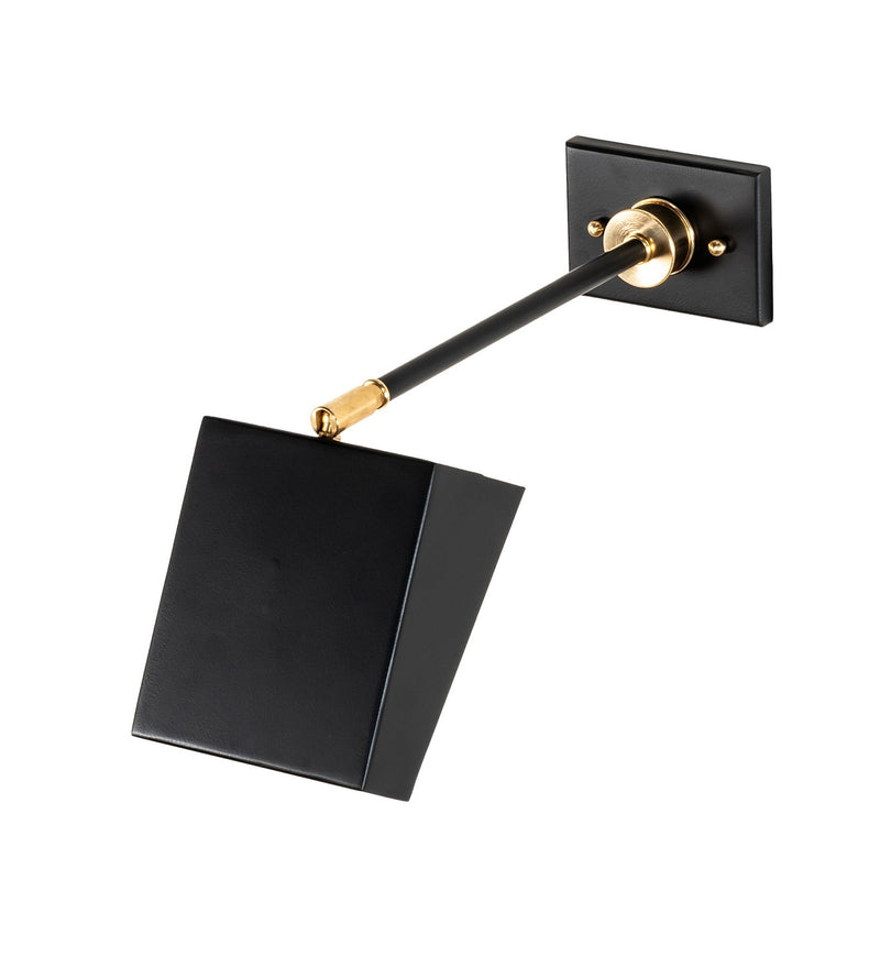 Meyda Tiffany 201699 LED Wall Sconce, Solar Black And Natural Brass
