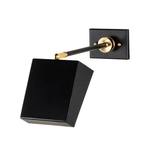 Meyda Tiffany 201699 LED Wall Sconce, Solar Black And Natural Brass