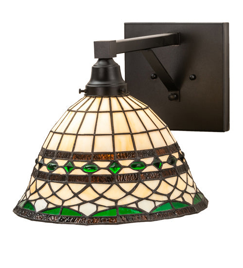 Meyda Tiffany 202145 One Light Wall Sconce, Textured Black