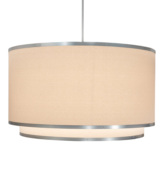 Meyda Tiffany 202506 LED Pendant, Nickel And White