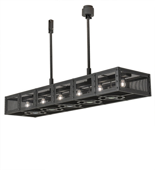 Meyda Tiffany 202727 LED Pendant, Natural Iron And Solar Black