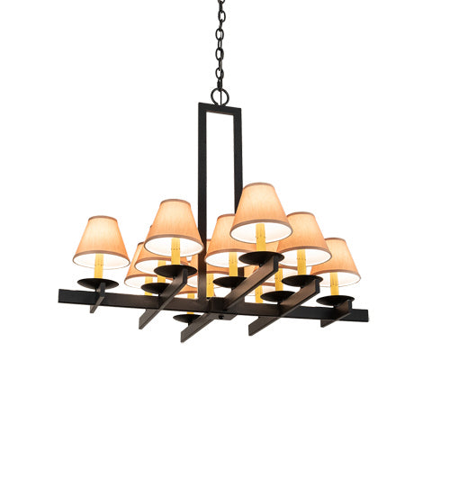 Meyda Tiffany 202912 12 Light Chandelier, Blackwash