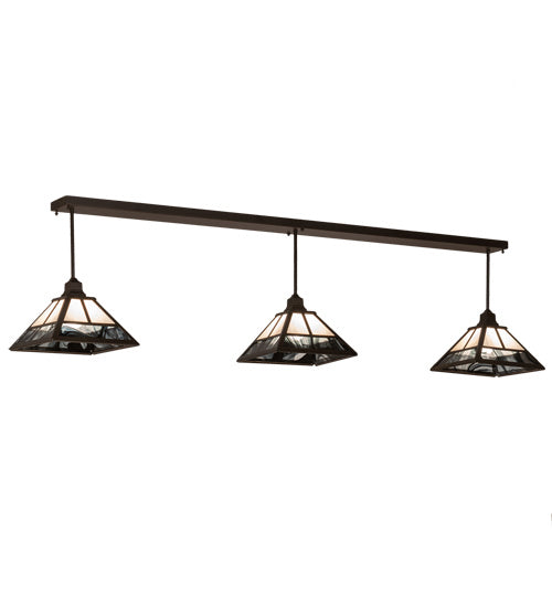 Meyda Tiffany 203607 Three Light Island Pendant, Oil Rubbed Bronze