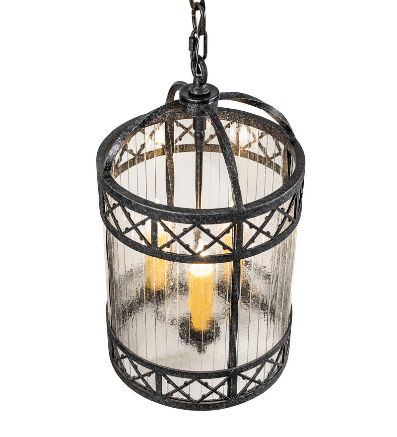 Meyda Tiffany 203926 Three Light Pendant, Gunmetal
