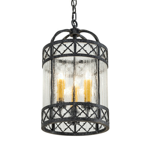 Meyda Tiffany 203926 Three Light Pendant, Gunmetal
