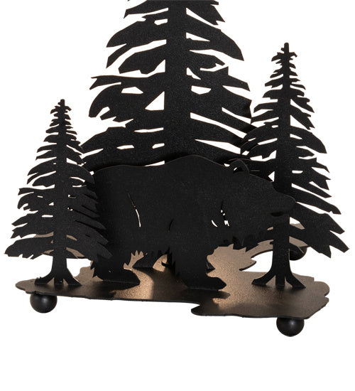 Meyda Tiffany 20498 Two Light Lamp Base, Textured Black