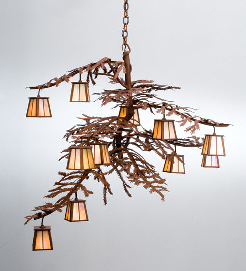 Meyda Tiffany 205623 12 Light Chandelier, Rust
