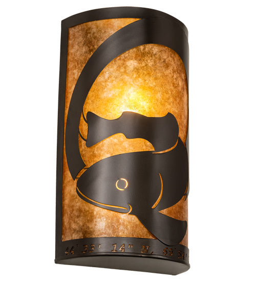 Meyda Tiffany 210169 Two Light Wall Sconce, Oil Rubbed Bronze