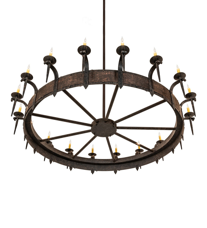 Meyda Tiffany 211291 18 Light Chandelier, Coffee Bean And Blackened Copper