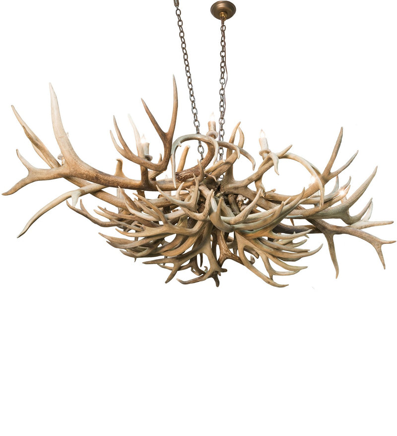 Meyda Tiffany 212270 Ten Light Chandelier, Antique Copper